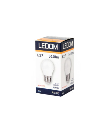 LED line LITE żarówka LED E27 6W 4000K 510lm 230V G45