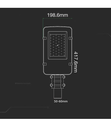 Oprawa Uliczna Led V-Tac Samsung Chip 30W Vt-30St 4000K 2810Lm 5 Lat Gwarancji