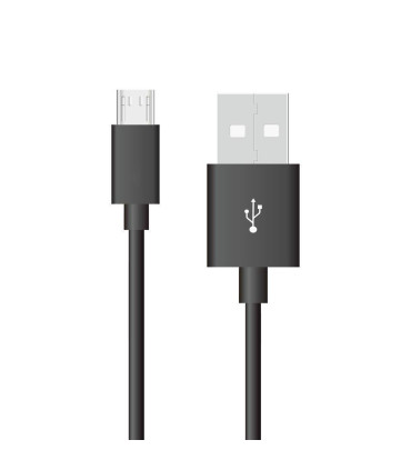 Przewód Micro Usb V-Tac 1M Czarny Seria Srebrna Vt-5321