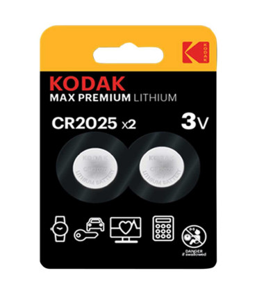 Bateria Kodak Max Premium Cr2025 Litowa 2Szt. Blister (Cena Za 2 Sztuki)