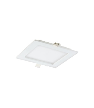 AKMAN LED 12W, oprawa downlight, podtynkowa, kwadratowa, 780lm, 3000K, biała, wbudowany zasilacz LED