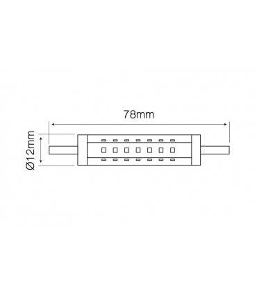 LED line® R7s 6W 2700K 500lm 220-240V 78mm mini