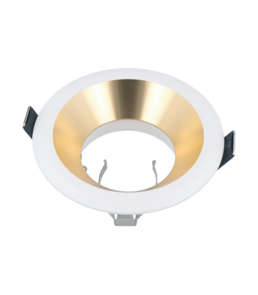 LED line® Oprawa sufitowa okrągła biało-złota OLTIKA