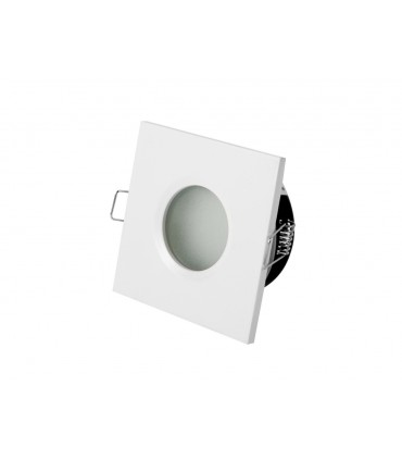 LED line® Oprawa sufitowa wodoodporna kwadrat odlew biała