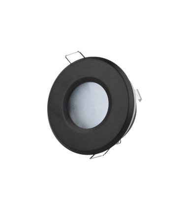 LED line® Oprawa sufitowa wodoodporna okrągła odlew czarna
