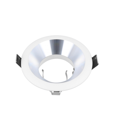 LED line® Oprawa sufitowa okrągła odlew biało-srebrna
