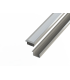 Profil alumininiowy 10 mm wpuszczany anodowany 2 metry + szybka mleczna