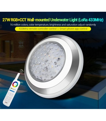 UW02 - Lampa basenowa naścienna 27W RGB+CCT