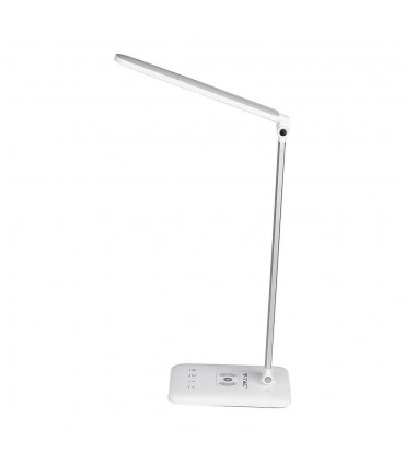 Lampka Biurkowa V-Tac 7W 3W1 Indukcja Zmiana Barwy Biała Vt-1027 2700K-6500K 400Lm