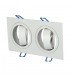Oczko V-Tac Aluminiowe Odlew 2Xgu10 Kwadrat Białe Vt-783Sq-Wh
